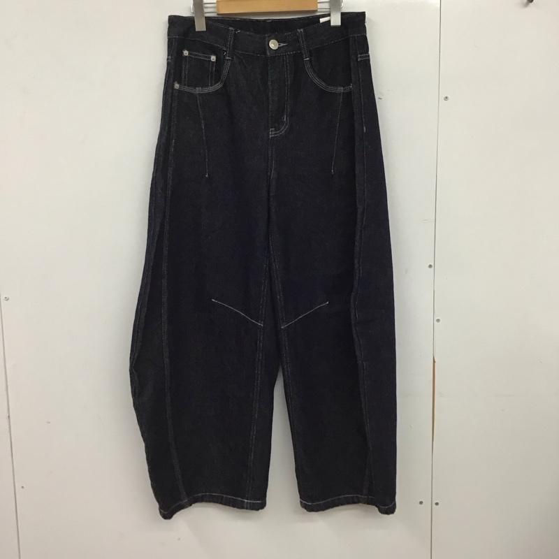 古着 USED パンツ デニム、ジーンズ デニムパンツ ワイドパンツ カジュアルパンツ 地底人 L 無地 インディゴ / インディゴ / Indigo メンズ USED 古着 中古 10152189