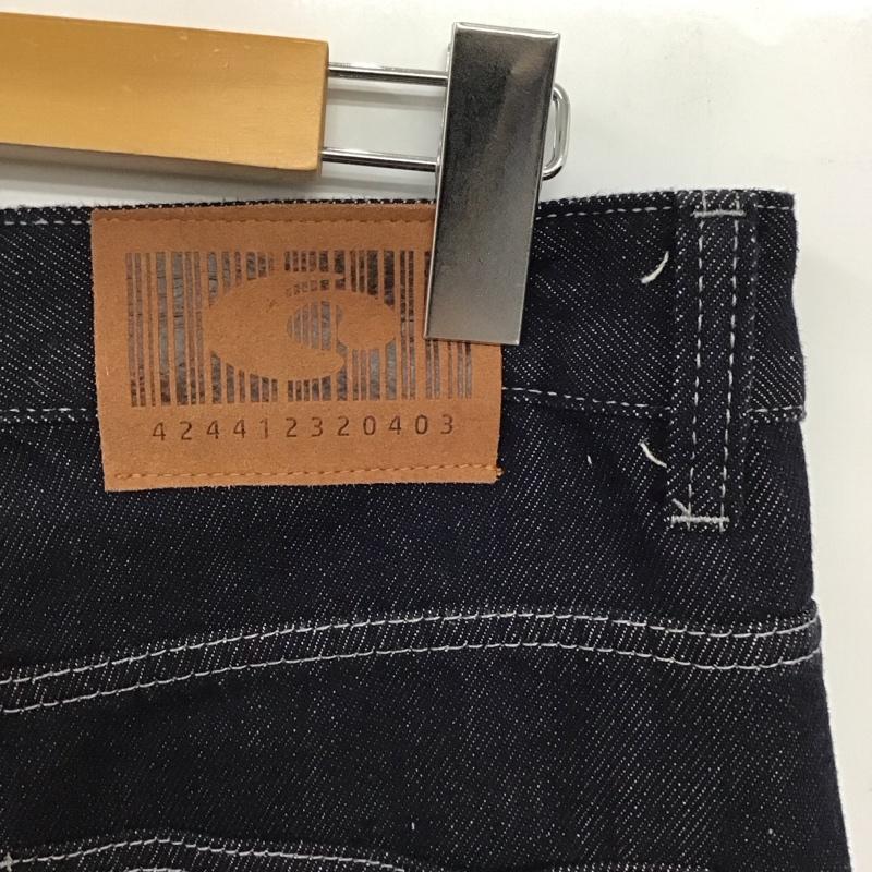 古着 USED パンツ デニム、ジーンズ デニムパンツ ワイドパンツ カジュアルパンツ 地底人 L 無地 インディゴ / インディゴ / Indigo メンズ USED 古着 中古 10152189