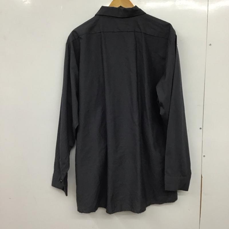 古着 USED シャツ、ブラウス 長袖 長袖シャツ カラーシャツ 古着 XL ロゴ、文字 ダークグレー / ダークグレー / メンズ USED 古着 中古 10152194