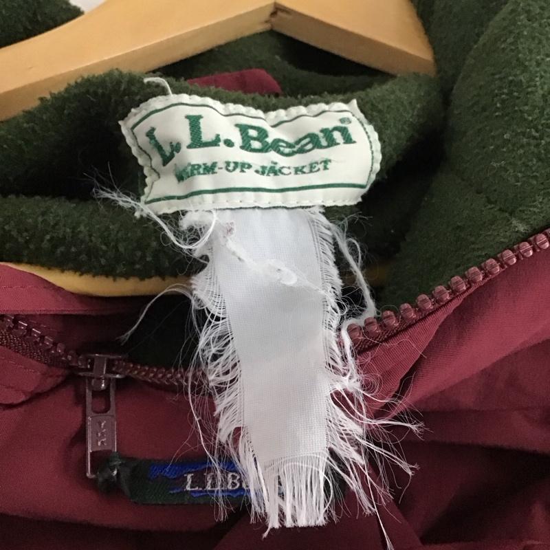 エルエルビーン L.L.Bean ジャケット、上着 ジャンパー、ブルゾン ジップアップジャケット ナイロンジャケット アウター ロゴ、文字 えんじ / ワインレッド / dark red メンズ USED 古着 中古 10152196