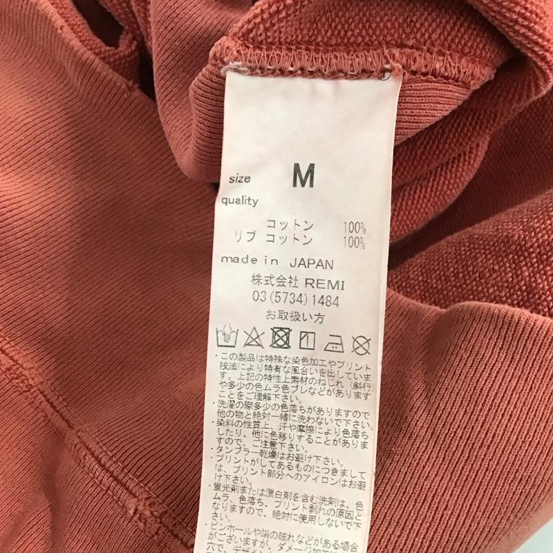 レミ レリーフ REMI RELIEF トレーナー 長袖 長袖トレーナー スウェット クルーネック プルオーバー M 無地 赤 / レッド / red メンズ USED 古着 中古 10152199