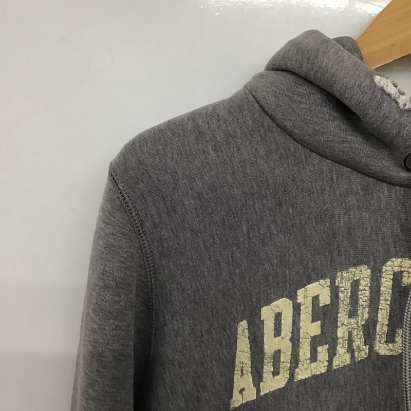 アバクロンビーアンドフィッチ ABERCROMBIE&FITCH パーカー 長袖 長袖パーカー プルオーバーパーカー スウェット S ロゴ、文字 灰 / グレー / gray メンズ USED 古着 中古 10152201
