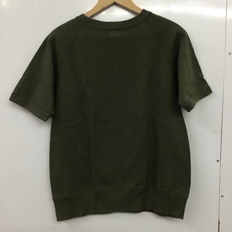 アベイシングエイプ A BATHING APE トレーナー 半袖 半袖カットソー スウェットカットソー S ロゴ、文字 カーキ / カーキ / khaki メンズ USED 古着 中古 10152202