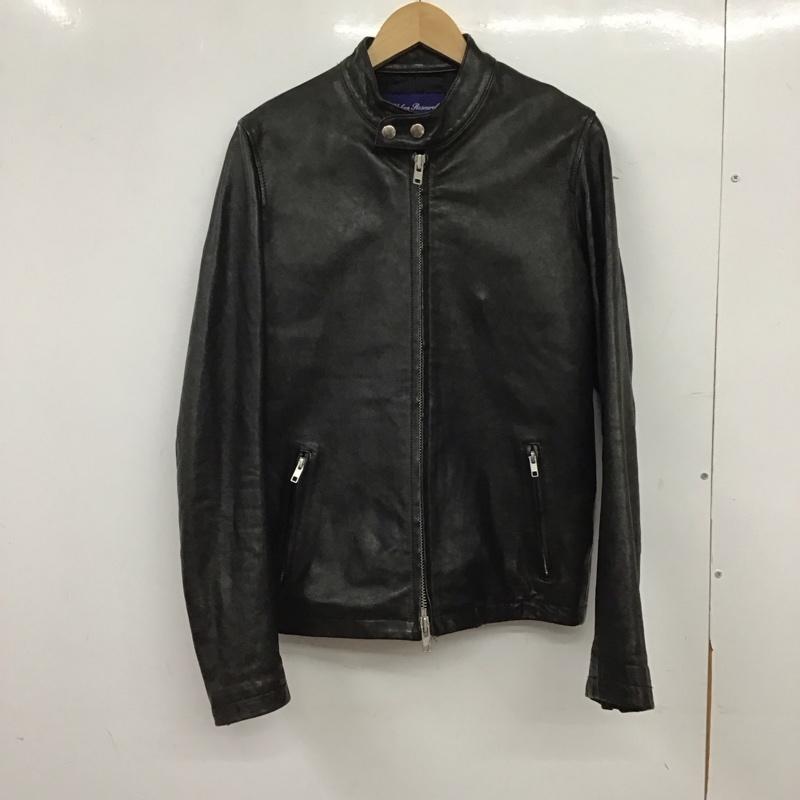 アーバンリサーチ URBAN RESEARCH ジャケット、上着 ジャンパー、ブルゾン ラムレザージャケット ジップアップジャケット アウター シングルライダースジャケット 38 無地 ダークブラウン / ダークブラウン / メンズ USED 古着 中古 10152205