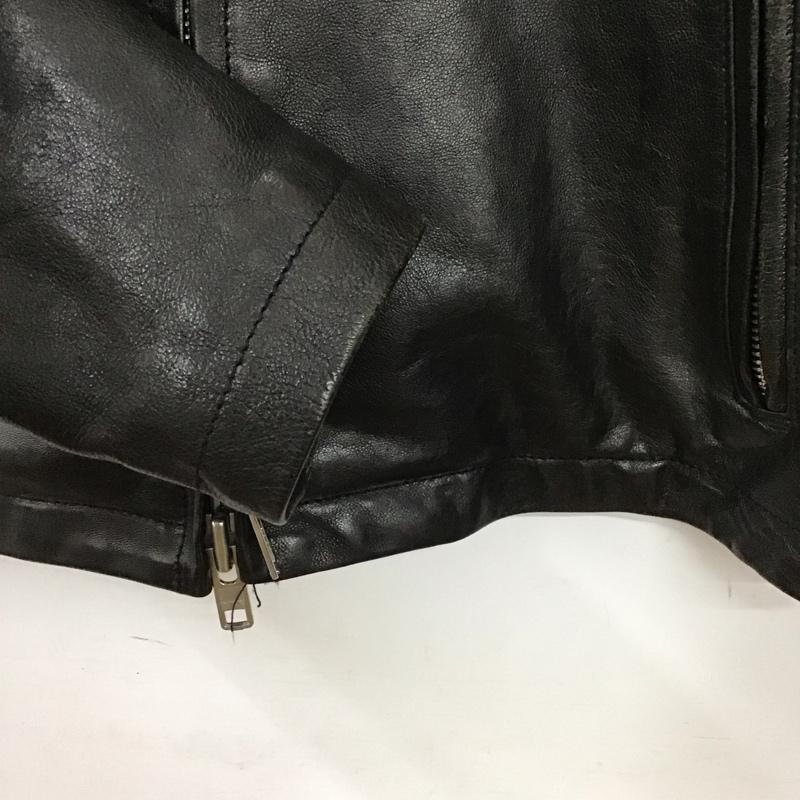 アーバンリサーチ URBAN RESEARCH ジャケット、上着 ジャンパー、ブルゾン ラムレザージャケット ジップアップジャケット アウター シングルライダースジャケット 38 無地 ダークブラウン / ダークブラウン / メンズ USED 古着 中古 10152205