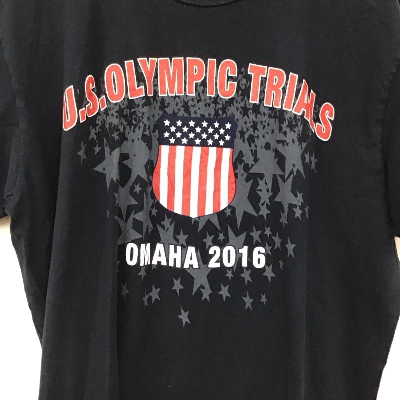 古着 USED Tシャツ 半袖 半袖カットソー プリントTシャツ クルーネックカットソー ロゴ、文字 紺 / ネイビー / navy メンズ USED 古着 中古 10152206