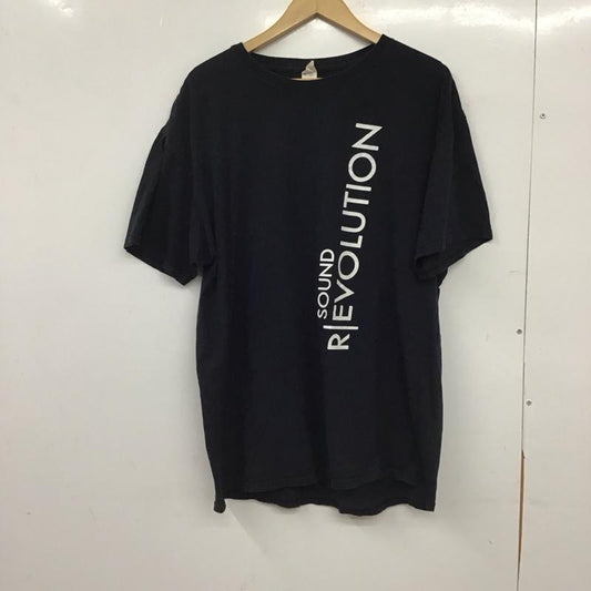 フルーツオブザルーム FRUIT OF THE LOOM Tシャツ 半袖 半袖カットソー プリントTシャツ クルーネックカットソー XL ロゴ、文字 ダークグレー / ダークグレー / メンズ USED 古着 中古 10152212