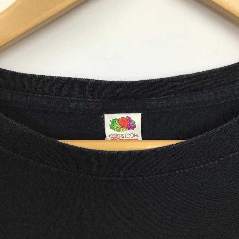 フルーツオブザルーム FRUIT OF THE LOOM Tシャツ 半袖 半袖カットソー プリントTシャツ クルーネックカットソー XL ロゴ、文字 ダークグレー / ダークグレー / メンズ USED 古着 中古 10152212