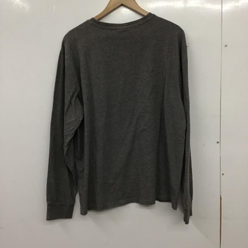 ユーエスポロアッスン U.S.POLO ASSN. カットソー 長袖 長袖カットソー プリントカットソー クルーネック L プリント ダークグレー / ダークグレー / メンズ USED 古着 中古 10152214