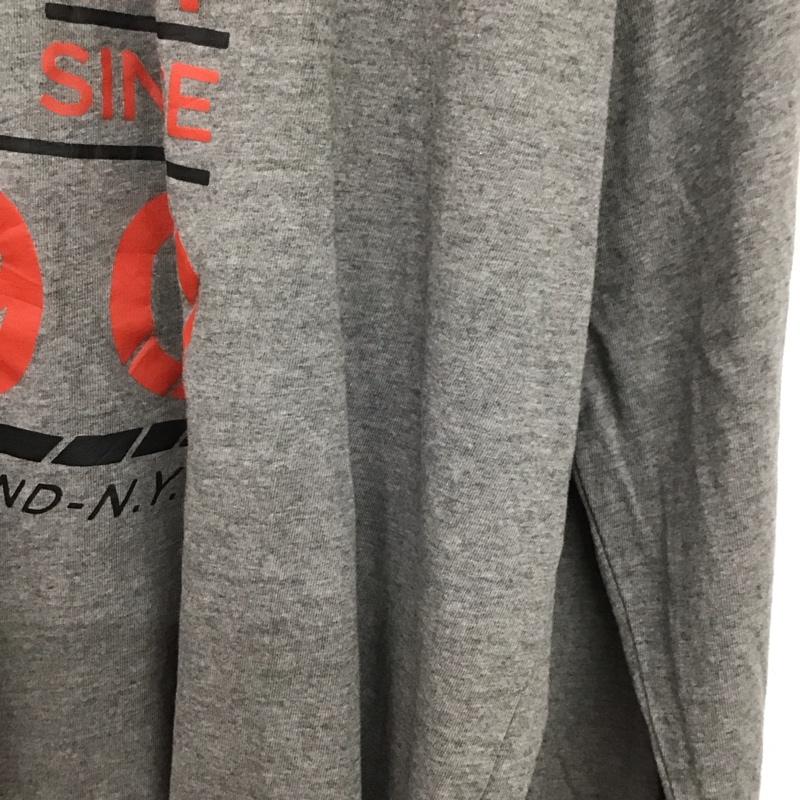 ユーエスポロアッスン U.S.POLO ASSN. カットソー 長袖 長袖カットソー プリントカットソー クルーネック L プリント ダークグレー / ダークグレー / メンズ USED 古着 中古 10152214