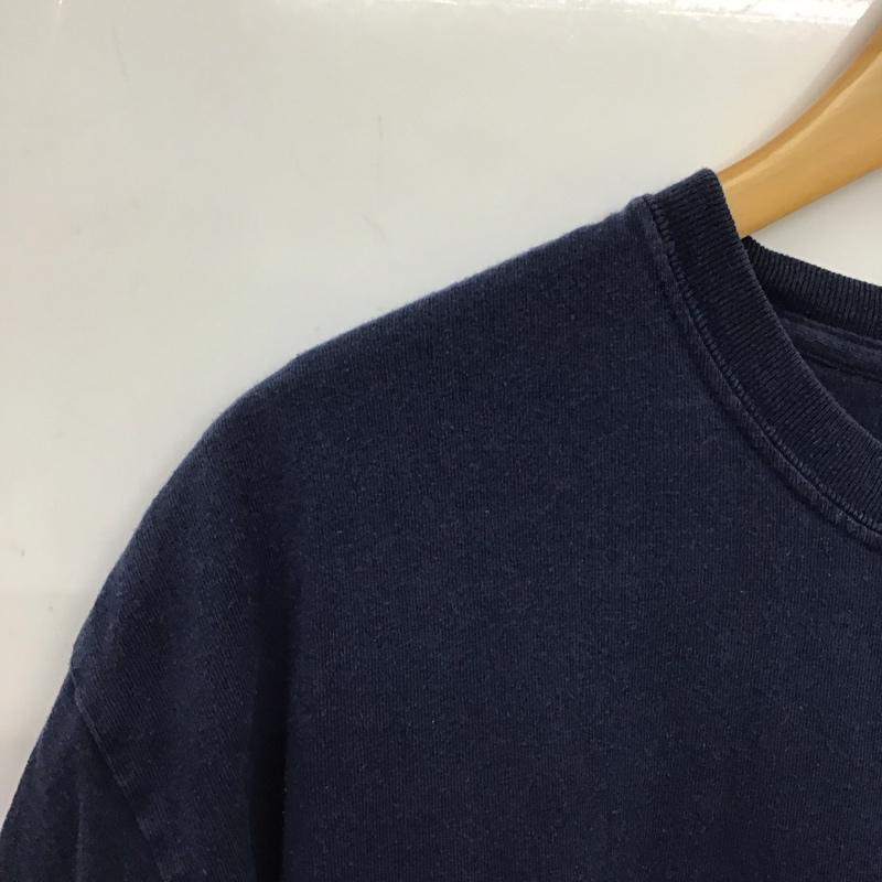 ギルダン GILDAN Tシャツ 半袖 L ロゴ、文字 X プリント 紺 / ネイビー / navy メンズ USED 古着 中古 10152215