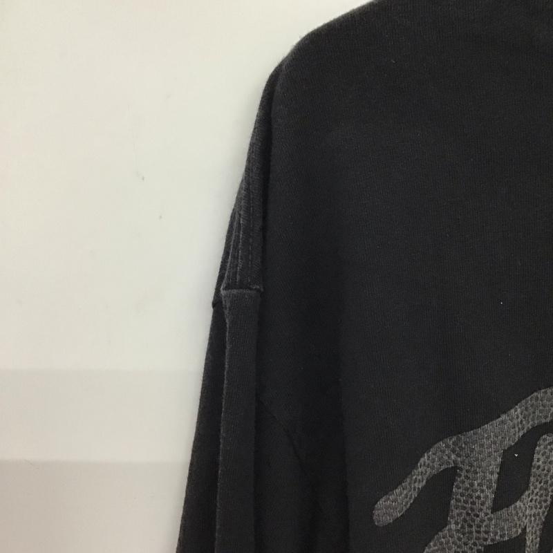 古着 USED Tシャツ 長袖 FLIGHT CLUB L ロゴ、文字 X プリント 黒 / ブラック / black レディース USED 古着 中古 10152216