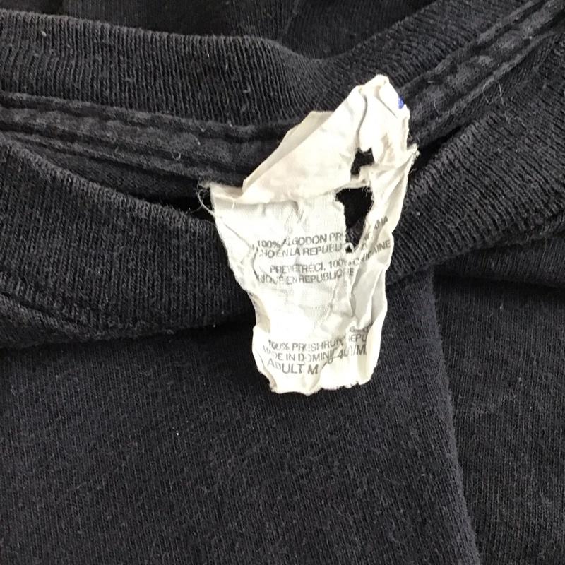 ヘインズ HANES Tシャツ 半袖 M プリント 黒 / ブラック / black メンズ USED 古着 中古 10152219
