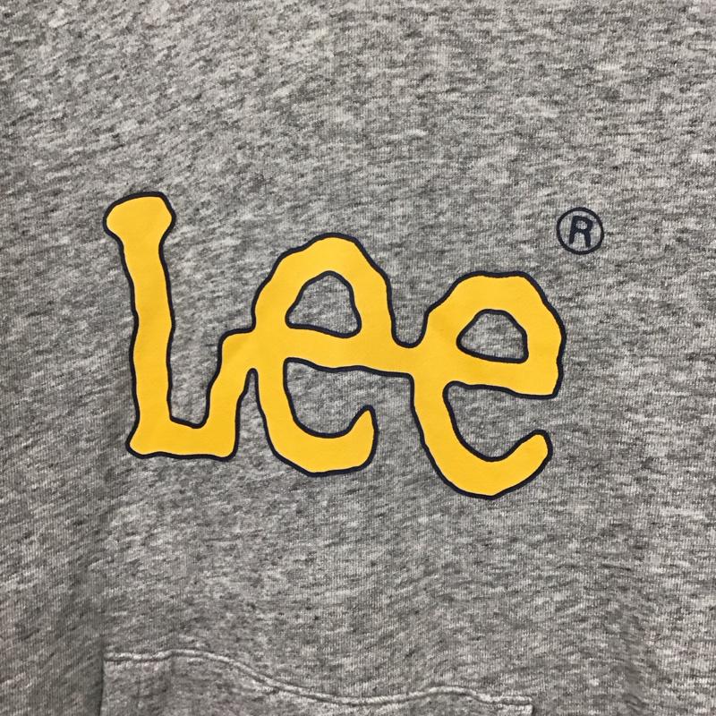リー Lee パーカー 長袖 M 無地 X プリント 灰 / グレー / gray メンズ USED 古着 中古 10152222
