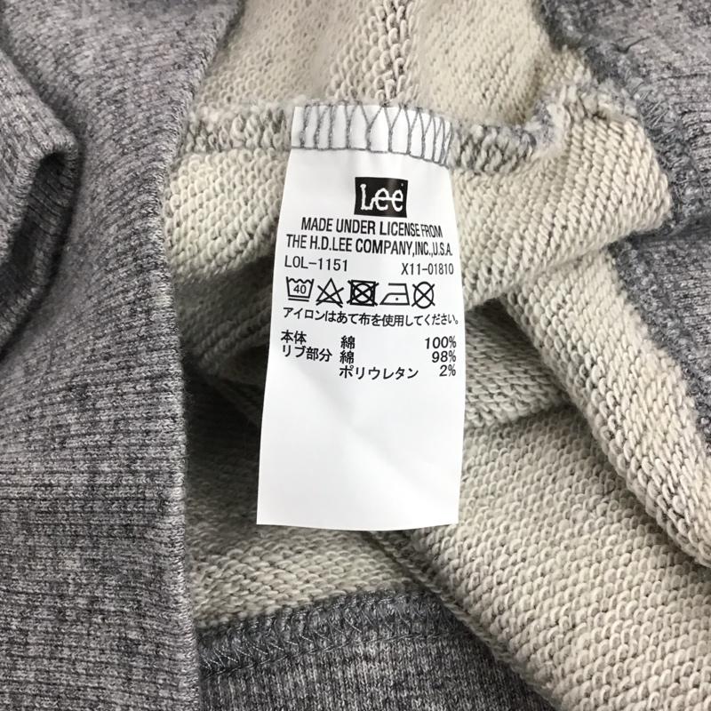リー Lee パーカー 長袖 M 無地 X プリント 灰 / グレー / gray メンズ USED 古着 中古 10152222