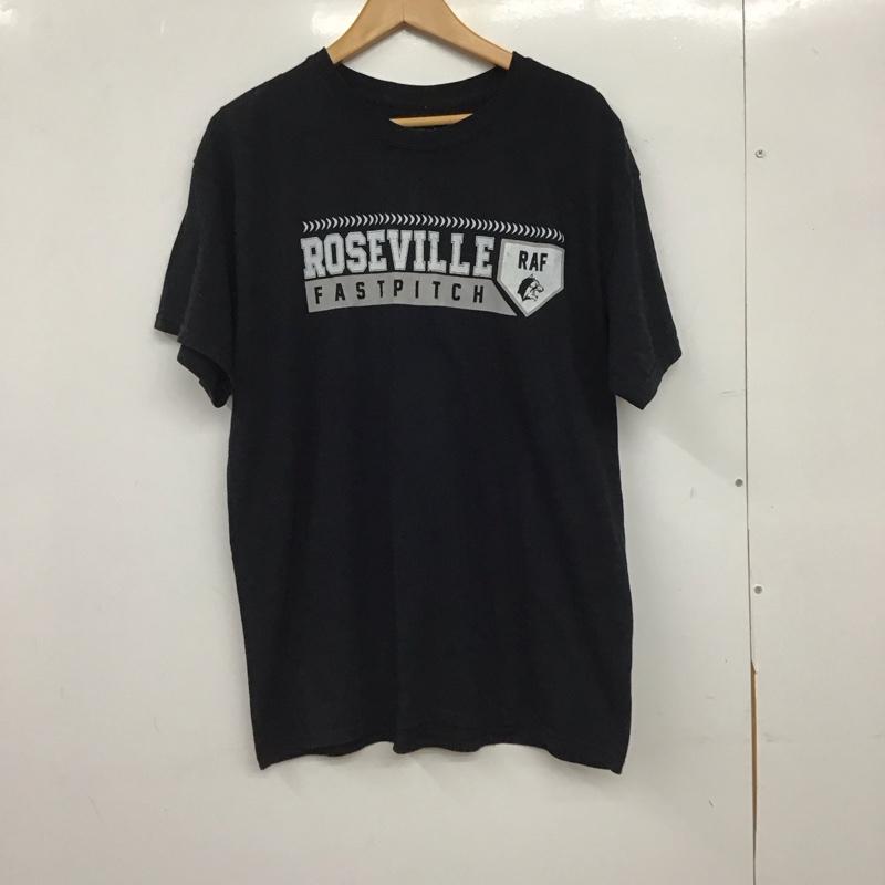 ギルダン GILDAN Tシャツ 半袖 L プリント X ロゴ、文字 黒 / ブラック / black メンズ USED 古着 中古 10152223