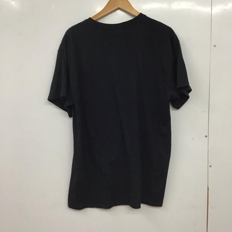 ギルダン GILDAN Tシャツ 半袖 L プリント X ロゴ、文字 黒 / ブラック / black メンズ USED 古着 中古 10152223