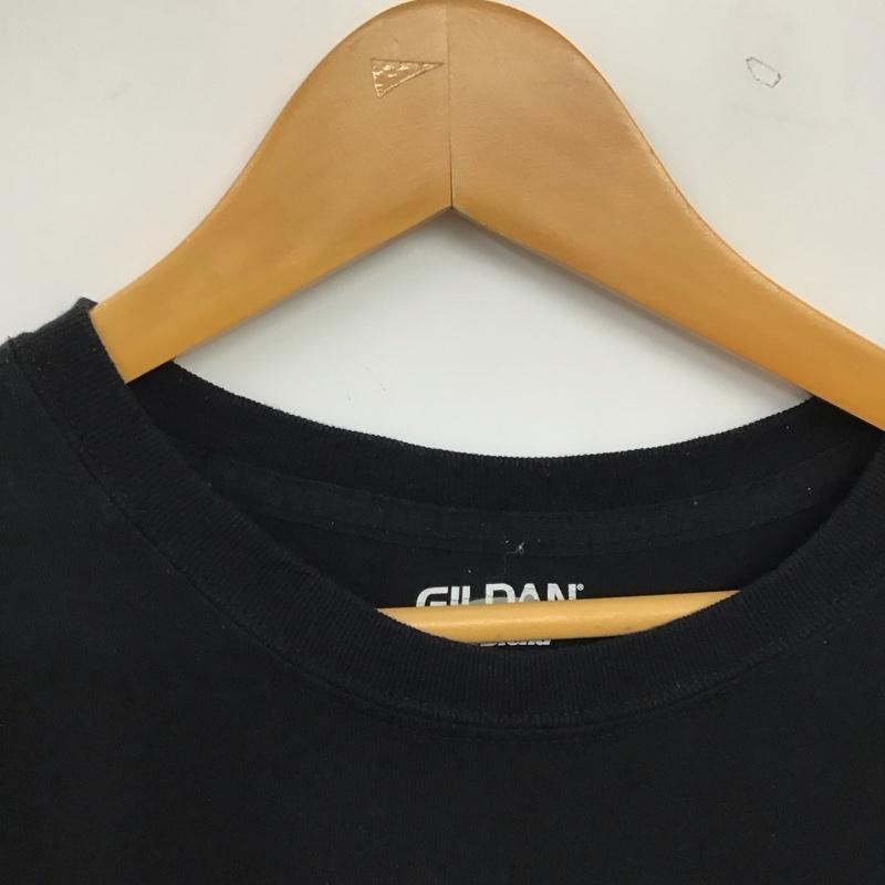 ギルダン GILDAN Tシャツ 半袖 L プリント X ロゴ、文字 黒 / ブラック / black メンズ USED 古着 中古 10152223