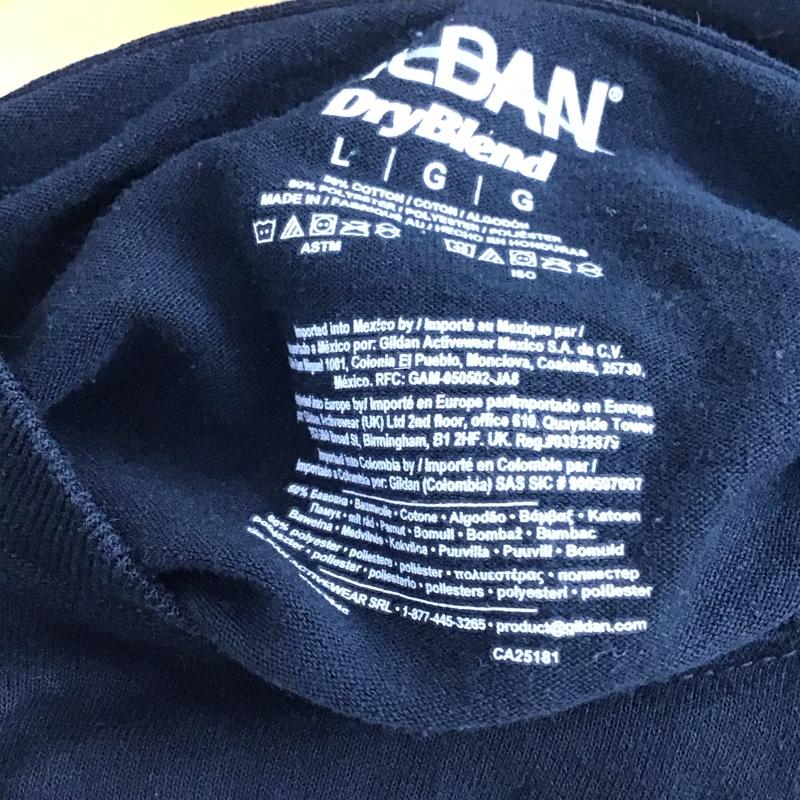 ギルダン GILDAN Tシャツ 半袖 L プリント X ロゴ、文字 黒 / ブラック / black メンズ USED 古着 中古 10152223