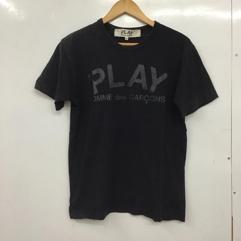プレイコムデギャルソン PLAY COMME des GARCONS Tシャツ 半袖 M ロゴ、文字 X プリント 黒 / ブラック / black メンズ USED 古着 中古 10152225