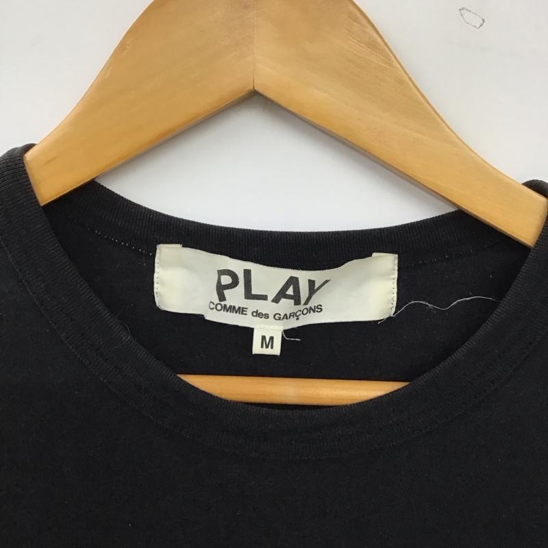 プレイコムデギャルソン PLAY COMME des GARCONS Tシャツ 半袖 M ロゴ、文字 X プリント 黒 / ブラック / black メンズ USED 古着 中古 10152225