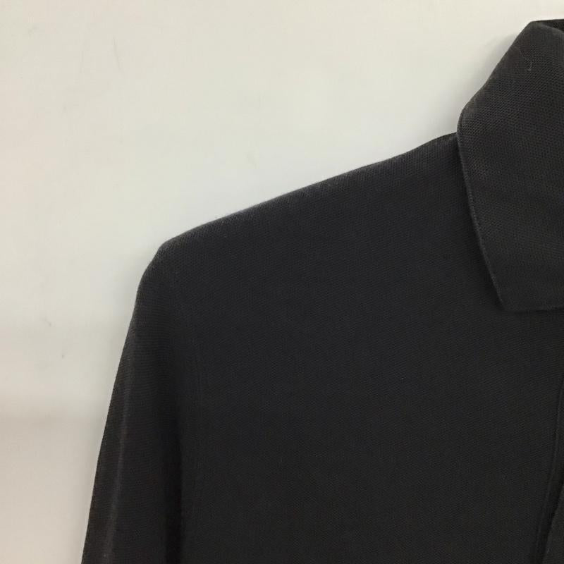 トミーヒルフィガー TOMMY HILFIGER ポロシャツ 長袖 S 無地 黒 / ブラック / black メンズ USED 古着 中古 10152227