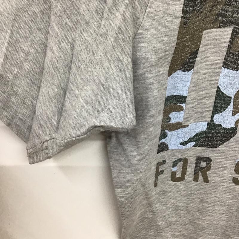 ディーゼル DIESEL Tシャツ 半袖 S ロゴ、文字 X プリント 灰 / グレー / gray メンズ USED 古着 中古 10152228
