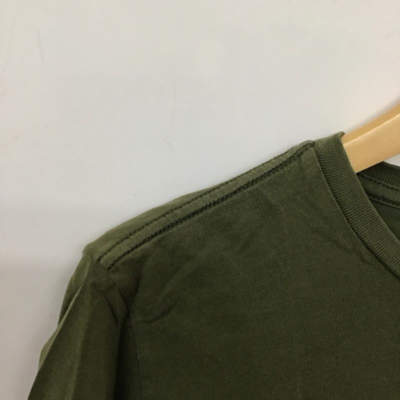 ディーゼル DIESEL Tシャツ 半袖 S 無地 X ロゴ、文字 X プリント カーキ / カーキ / khaki メンズ USED 古着 中古 10152229