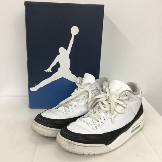 ナイキ NIKE スニーカー スニーカー DA3595-100 AIR JORDAN 3 RETRO SP FRAGMENT DESIGN 27cm 箱有 27.0cm ロゴ、文字 白 / ホワイト / white X 黒 / ブラック / black メンズ USED 古着 中古 10152241
