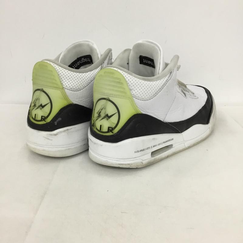ナイキ NIKE スニーカー スニーカー DA3595-100 AIR JORDAN 3 RETRO SP FRAGMENT DESIGN 27cm 箱有 27.0cm ロゴ、文字 白 / ホワイト / white X 黒 / ブラック / black メンズ USED 古着 中古 10152241