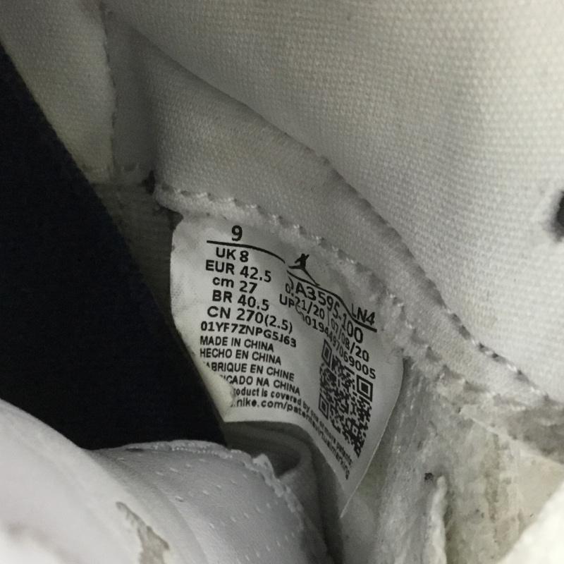ナイキ NIKE スニーカー スニーカー DA3595-100 AIR JORDAN 3 RETRO SP FRAGMENT DESIGN 27cm 箱有 27.0cm ロゴ、文字 白 / ホワイト / white X 黒 / ブラック / black メンズ USED 古着 中古 10152241