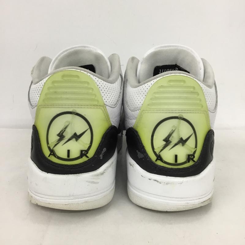 ナイキ NIKE スニーカー スニーカー DA3595-100 AIR JORDAN 3 RETRO SP FRAGMENT DESIGN 27cm 箱有 27.0cm ロゴ、文字 白 / ホワイト / white X 黒 / ブラック / black メンズ USED 古着 中古 10152241
