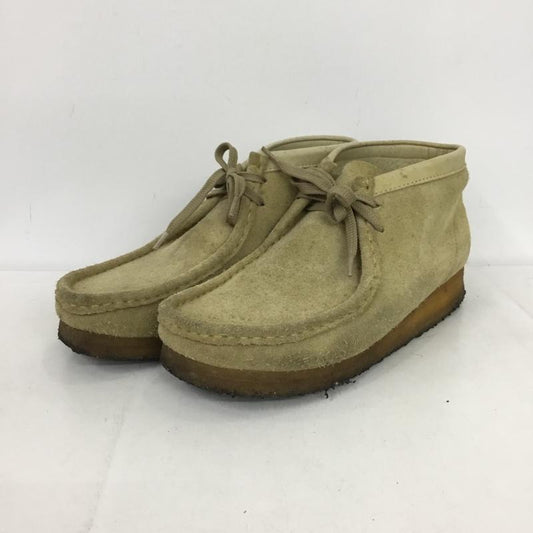 クラークス Clarks ブーツ ショートブーツ 35405 ワラビー UK7 US：8 無地 ベージュ / ベージュ / beige メンズ USED 古着 中古 10152247
