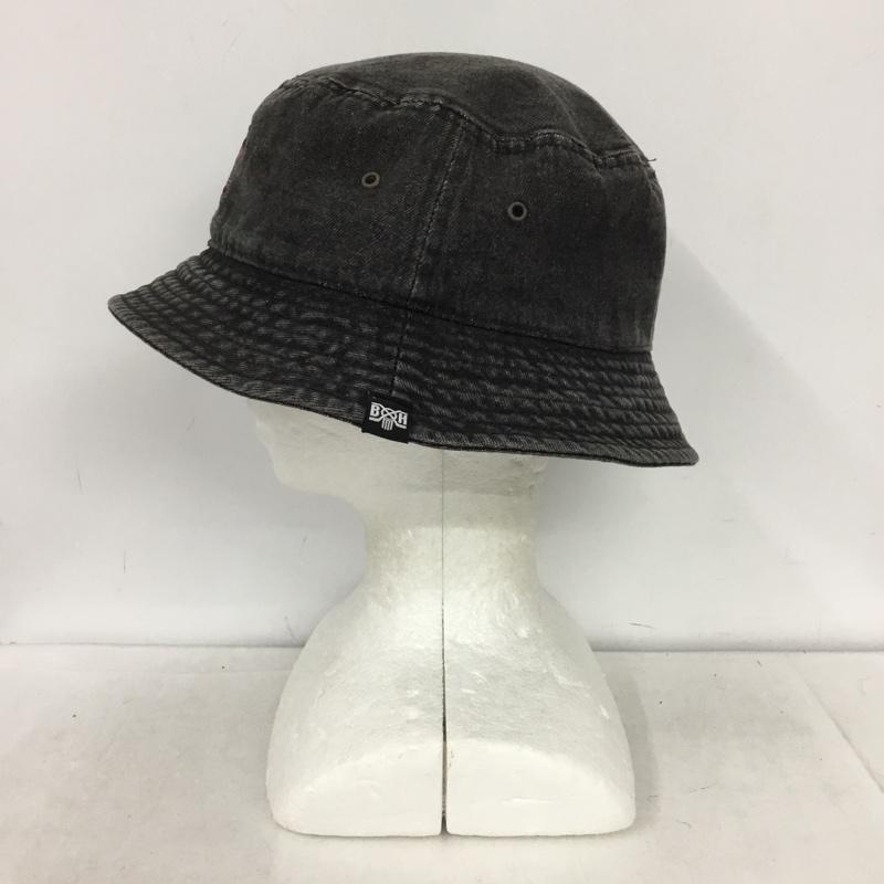 ラフアンドラゲッド ROUGH and RUGGED 帽子 ハット BOUNTY HUNTER バケットハット FREE ロゴ、文字 黒 / ブラック / black メンズ USED 古着 中古 10152248