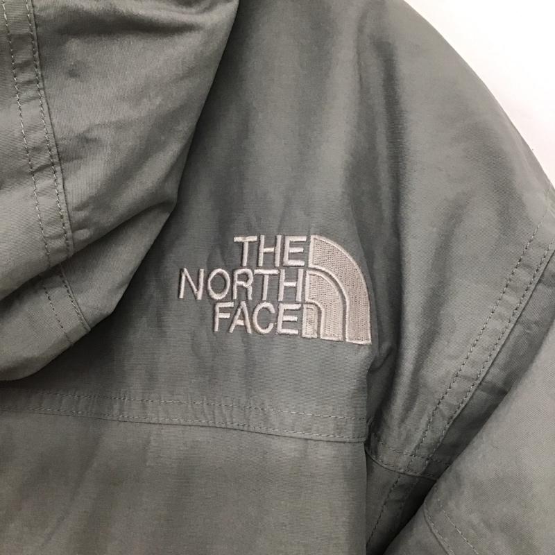 ザノースフェイス THE NORTH FACE ジャケット、上着 ジャンパー、ブルゾン ジップアップダウンジャケット アウターフード付きジャケット L ロゴ、文字 灰 / グレー / gray メンズ USED 古着 中古 10152258