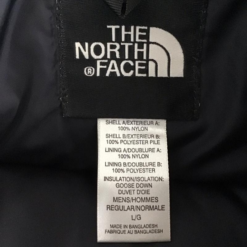 ザノースフェイス THE NORTH FACE ジャケット、上着 ジャンパー、ブルゾン ジップアップダウンジャケット アウターフード付きジャケット L ロゴ、文字 灰 / グレー / gray メンズ USED 古着 中古 10152258