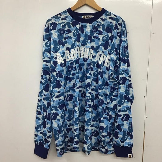 アベイシングエイプ A BATHING APE カットソー 長袖 長袖カットソー プリントカットソー クルーネック L プリント マルチカラー / マルチカラー / multicolor メンズ USED 古着 中古 10152260