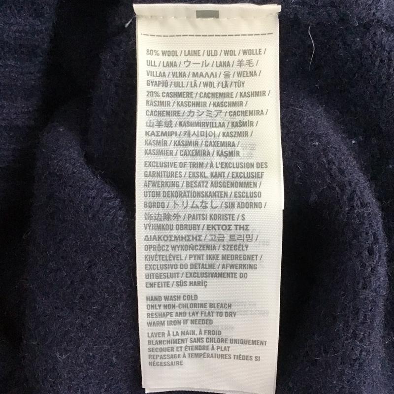 アバクロンビーアンドフィッチ ABERCROMBIE&FITCH ニット、セーター 長袖 長袖ニットカットソー クルーネック セーター M ロゴ、文字 紺 / ネイビー / navy メンズ USED 古着 中古 10152270