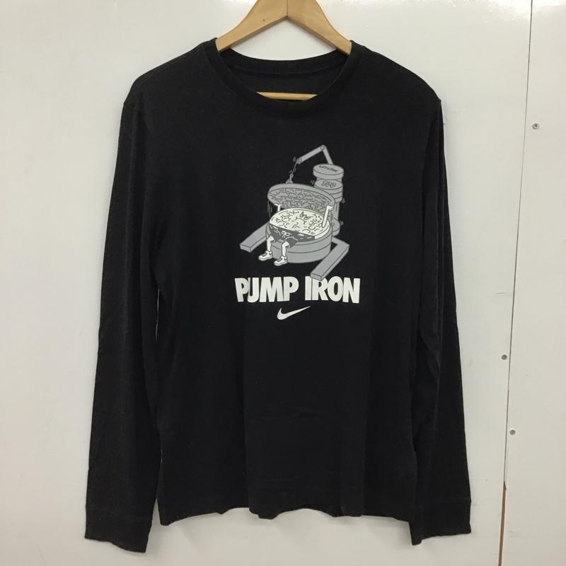 ナイキ NIKE カットソー 長袖 dm6293-010 スポーツウェア 長袖 プリントTシャツ L プリント 黒 / ブラック / black メンズ USED 古着 中古 10152273