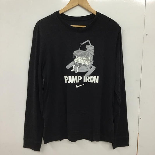 ナイキ NIKE カットソー 長袖 dm6293-010 スポーツウェア 長袖 プリントTシャツ L プリント 黒 / ブラック / black メンズ USED 古着 中古 10152273