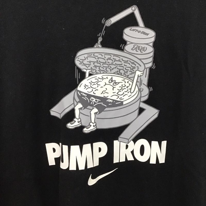 ナイキ NIKE カットソー 長袖 dm6293-010 スポーツウェア 長袖 プリントTシャツ L プリント 黒 / ブラック / black メンズ USED 古着 中古 10152273