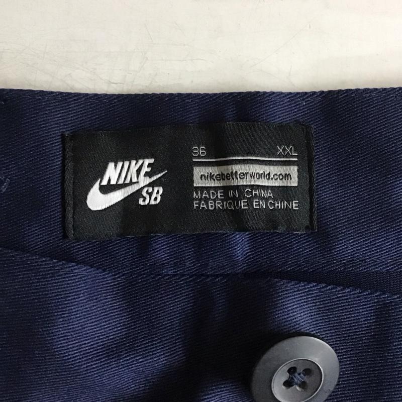 ナイキ NIKE パンツ チノパン 707862-451 チノパン スリムパンツ カジュアルパンツ ストレッチパンツ 36インチ 無地 紺 / ネイビー / navy メンズ USED 古着 中古 10152279