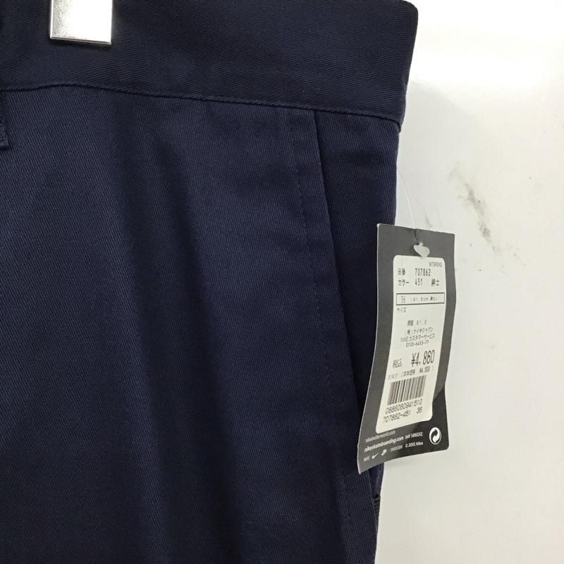 ナイキ NIKE パンツ チノパン 707862-451 チノパン スリムパンツ カジュアルパンツ ストレッチパンツ 36インチ 無地 紺 / ネイビー / navy メンズ USED 古着 中古 10152279