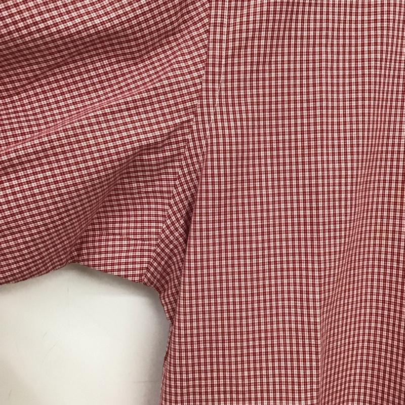 ラコステ LACOSTE シャツ、ブラウス 半袖 半袖シャツ チェックシャツ カラーシャツ チェック 赤 / レッド / red メンズ USED 古着 中古 10152280