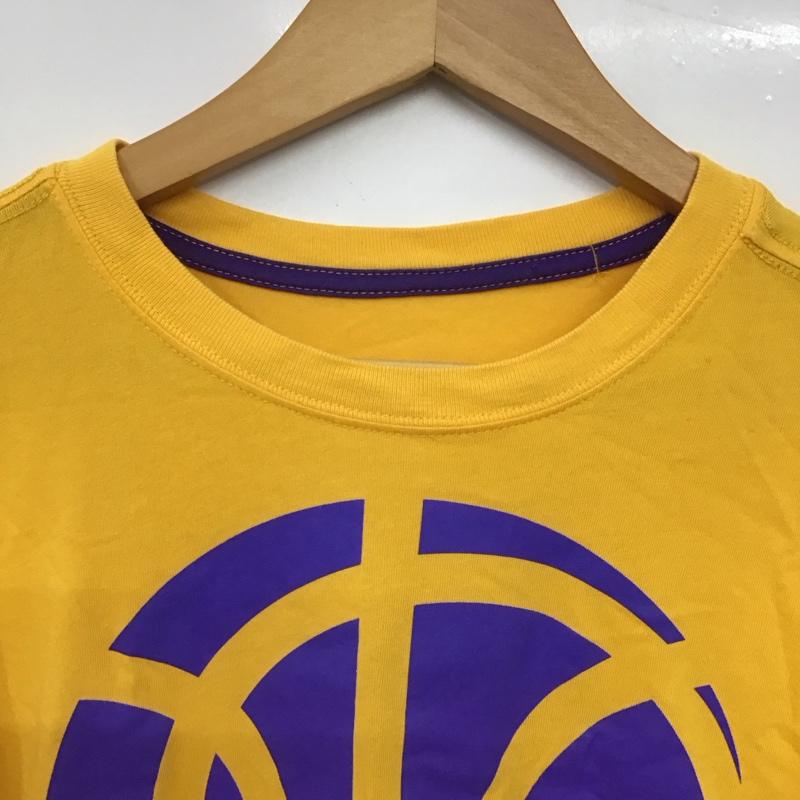 ナイキ NIKE Tシャツ 半袖 半袖カットソー プリントTシャツ クルーネックカットソー M ロゴ、文字 黄 / イエロー / yellow メンズ USED 古着 中古 10152281