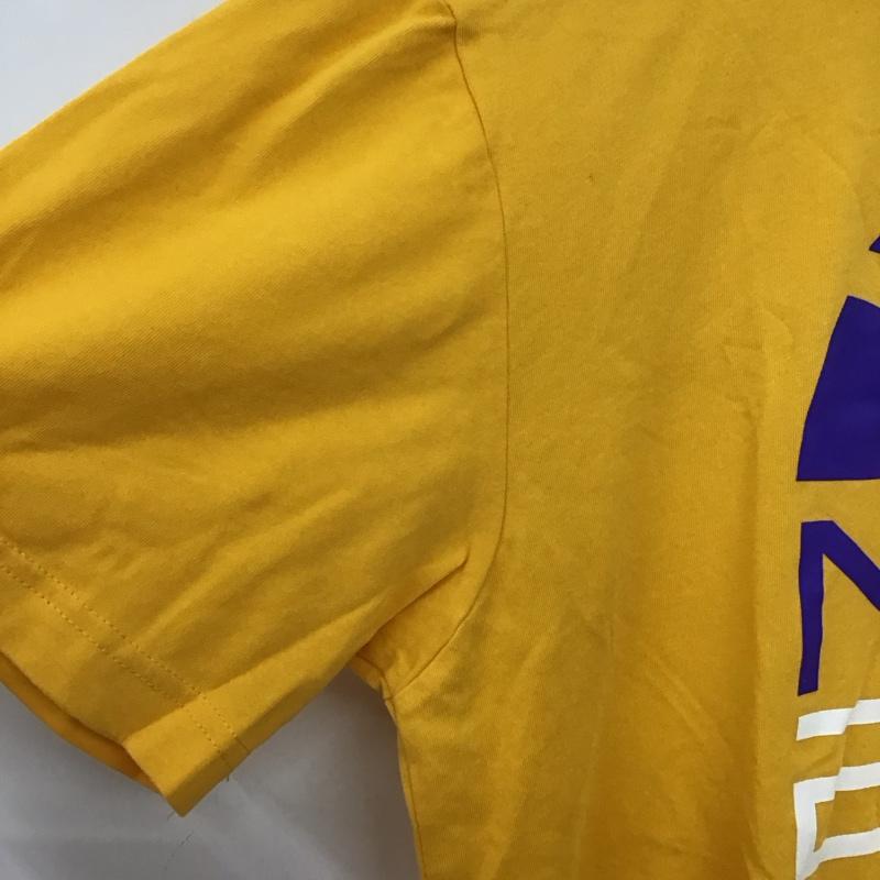 ナイキ NIKE Tシャツ 半袖 半袖カットソー プリントTシャツ クルーネックカットソー M ロゴ、文字 黄 / イエロー / yellow メンズ USED 古着 中古 10152281