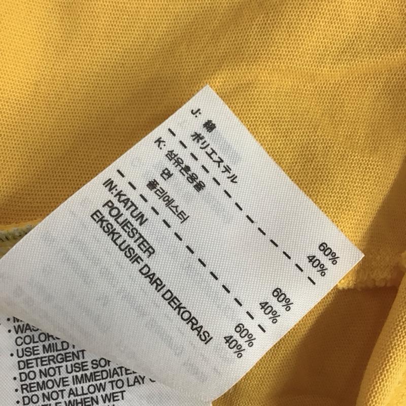 ナイキ NIKE Tシャツ 半袖 半袖カットソー プリントTシャツ クルーネックカットソー M ロゴ、文字 黄 / イエロー / yellow メンズ USED 古着 中古 10152281
