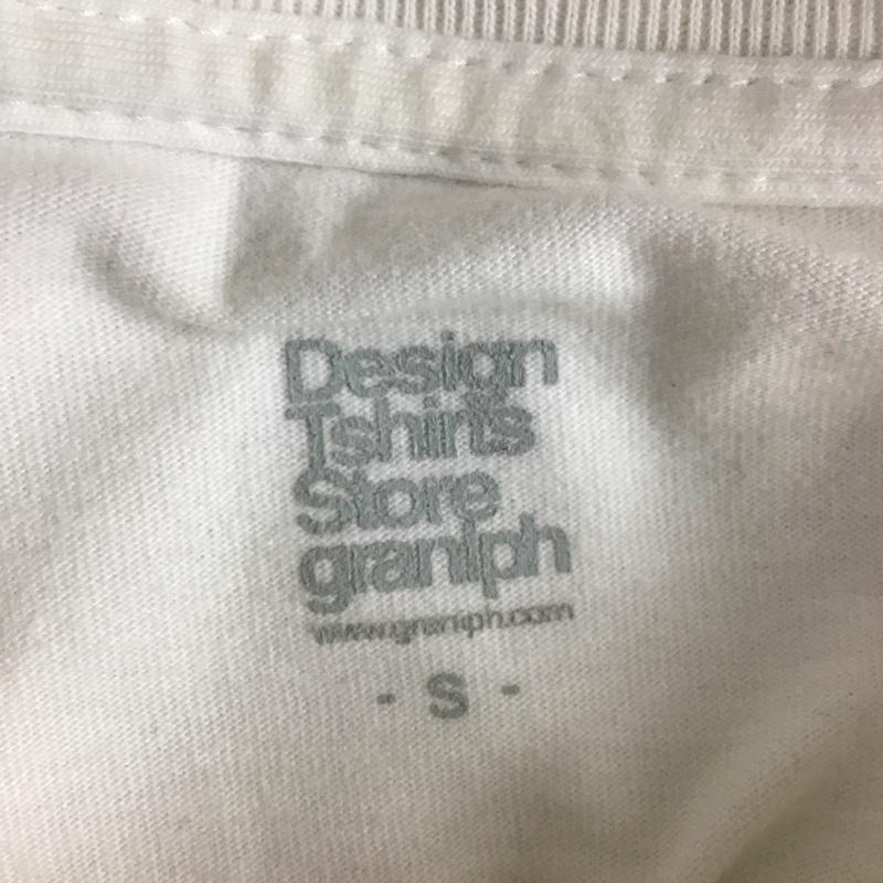 グラニフ graniph Tシャツ 半袖 半袖カットソー プリントTシャツ クルーネックカットソー S プリント 白 / ホワイト / white メンズ USED 古着 中古 10152282