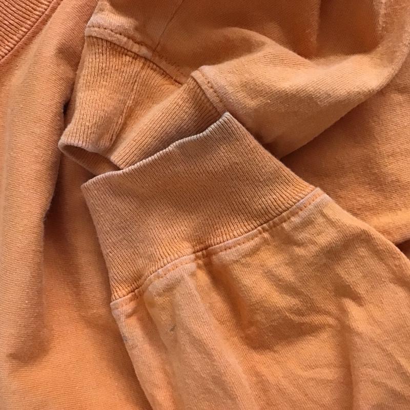 カーハート Carhartt カットソー 長袖 長袖カットソー プリントカットソー クルーネックカットソー XL ロゴ、文字 橙 / オレンジ / orange メンズ USED 古着 中古 10152289