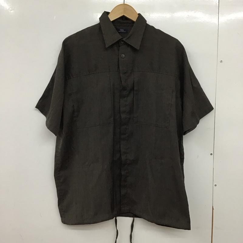 アイテムズ アーバンリサーチ ITEMS URBAN RESEARCH シャツ、ブラウス 半袖 半袖シャツ 無地シャツ M 無地 茶 / ブラウン / brown メンズ USED 古着 中古 10152290